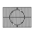 Monument Grills Outdoor Round BBQ Porcelain-Coated Cast Iron Cooking Grate Replacement for M300, M400M, Mesa305, Mesa325, Mesa400MF, Mesa420MF, Perfect for Pizza Stone and Pan, 16.3×24 Inch, 3-Pack