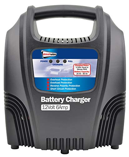 Streetwize Accessories Compact 12 V 6 AMP BATTERY CHARGER