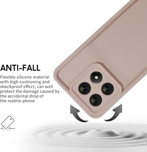 Image of Scalebee Back Cover for Poco X6 Pro 5G / Mi Redmi K70E 5G | Full Camera Protection | Liquid Silicon Case | Flexible Bumper Case for Poco X6 Pro 5G / Mi Redmi K70E 5G (Light Pink)
