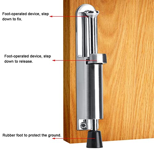 Tope de puerta telescópico de aleación de zinc ajustable para pared 4