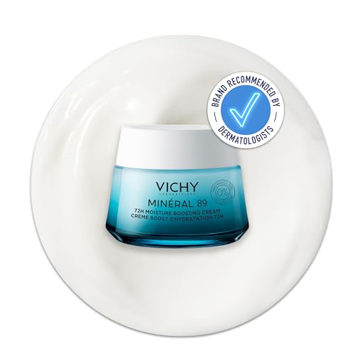 Vichy Minéral 89 72H Hyaluronic Acid & Squalane Moisture Boosting Cream for All Skin Types Fragrance Free, 50ml
