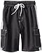 Kanu Surf Big Boys' Barracuda Swim Trunk, Charcoal, Medium (10/12)