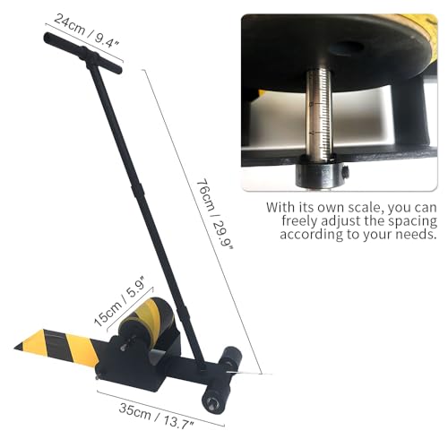 BAUSATZ Bodenbandmarkierungsmaschine, manuell, Spurmarkierungsapplikator mit Gummirolle, manueller Bodenbandapplikator, verwendet für Bodenmarkierung, Dekorationsschutz und Verlegung