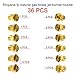 36Pcs Range Stove Oven Orifice Conversion Kit, Propane Lp Natural Gas Brass Jet Burner Nozzle Replacement Parts M6x0.75 mm Gas Spray Tip 0.3/0.4/0/7/0.8/0.9/1.0/1.1/1.2/1.5/1.7/1.9mm