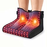 Red Light Therapy for Feet & Ankle, 660nm & 850nm Infrared Red Light Therapy LED Foot Wrap with Timer, Adjustable Light Intensity for Foot & Ankle Use, Fits Up to Size 12