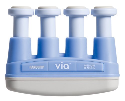 VIA Hand and Finger Exerciser for Musicians, Medium Resistance (6-Pounds per Finger) by Gripmaster