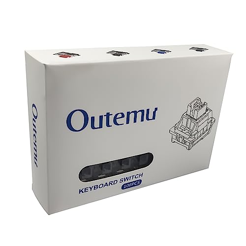 Image of Outemu(Gaote) Red Switches for MX Mechanical Gaming Keyboard,3-Pin 45gf Linear /RGB /DIY Replaceable /Dustproof Switches(Red,108pcs)