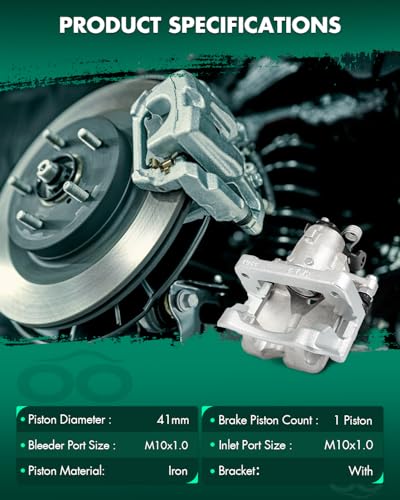 Image of SCITOO 18B5401A 18B5400A Rear Left & Right Disc Brake Calipers Assembly w /Bracket for Buick for Lacrosse /for Regal,for Cadillac for XTS,for Chevrolet for Impala /for Malibu