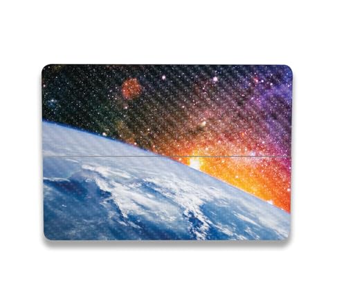 Image of MightySkins Carbon Fiber Skin Compatible with Microsoft Surface Laptop Studio 2 (2023) Full Wrap Kit - Global Sunrise | Protective Durable Textured Carbon Fiber Finish | Made in The USA