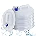 Eamplest 5L 10L 15L Bidón de Agua Plegable, Contenedor de agua portátil, Sin BPA, para Acampada, escalar, senderismo, picnic, barbacoa, al Aire Libre (15L)