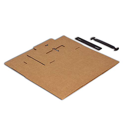 Pack 25 Cajas maletín de 280x130x234mm. con asa para envíos de fácil montaje.