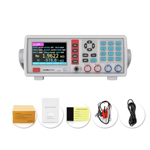 4090 Digital LCR Meter 10-100KHz Desktop Capacitance Resistance Impedance Inductance Measure Instrument Electric Bridge Component