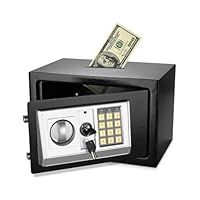Flexzion Elektronischer Tresor mit Fallschlitz, Posting-Öffnung, digitales Tastatur, Zahlenschloss, Sicherheitsschrank für Zuhause, Büro, Geld, Dokumente, Waffe, Bargeld, Kasse, Hotel, 30,5 x 20,3 x