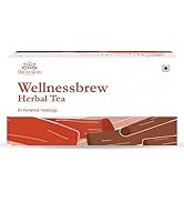 Shivamastu Ayurveda Wellnessbrew Herbal Tea with natural Sweetness -20 Tea Bags | Overall Wellnes...
