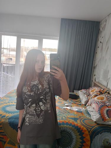 Men's Y2K Vintage T-Shirt Gothic Cross Graphic Print T-Shirt Round Neck Short Sleeve Tops3