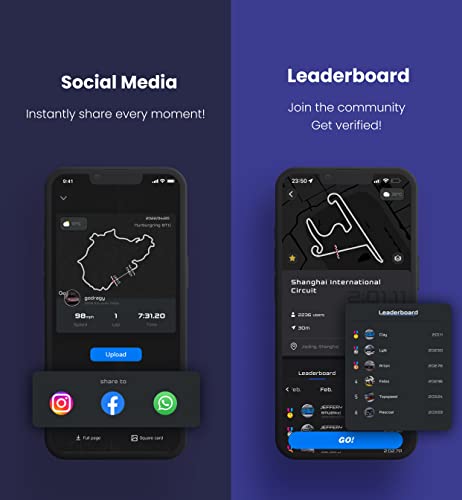 Neues GPS-basiertes Leistungsmessgerät, bis zu 25 Hz GPS-Rundentimer, Motorrad-Video-Overlay, verbessertes UBLOX-Hochleistungs-Modul der 10. Generation, USB-Typ-C-Ladeanschluss (DRG70-C)