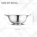 Avador Set of 3 Stainless Steel Colanders, Comes in 1.5 Quart 3qt Quart and 5 Quart for all your Cooking | Baking | Prepping Needs