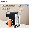 Keurig K-Slim Single Serve K-Cup Pod Coffee Maker, Multistream Technology, 3 Brew Sizes, Slim and Sleek Design, 46oz Removable Reservoir, Black