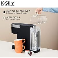 Keurig K-Slim Single Serve K-Cup Pod Coffee Maker, Multistream Technology, 3 Brew Sizes, Slim and Sleek Design, 46oz Removable Reservoir, Black — image 6