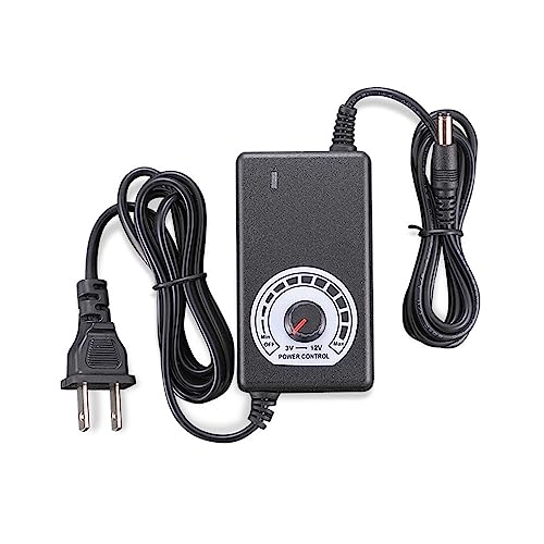 Adaptador de corriente ajustable 3-12V 24W de velocidad variable continua 6