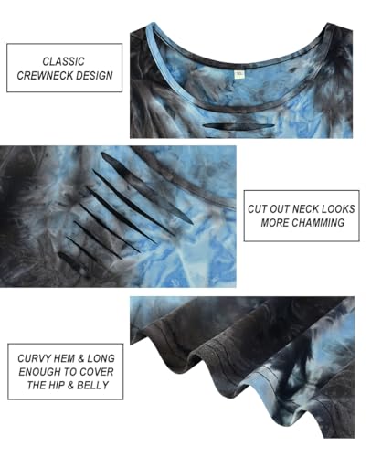 Image of CARCOS Plus Size Tops for Women Short Sleeve Shirts Basic Tee Solid Color Blouse V Neck Tunic Loose Fit Tshirts Summer XL-5XL