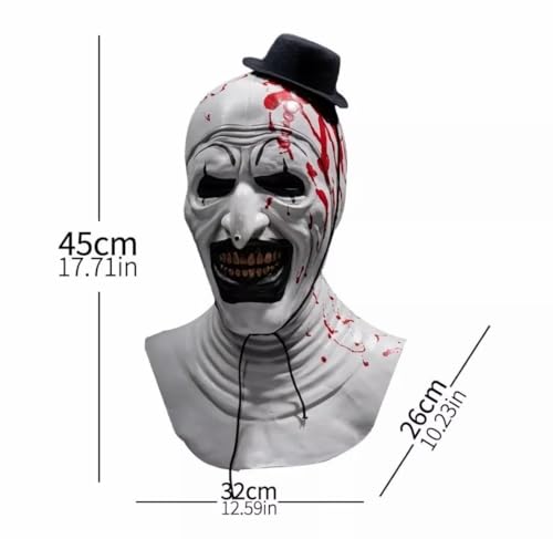 Masque de clown de terreur pour terrifier vos amis à Halloween