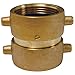 Dixon Valve DFP2525, Double Female Swivel Pin Lug Brass (Pack of 2 pcs)