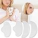 4pcs autocollant de levage de visage, silicone rides patchs de compression front rides patchs pour front visage