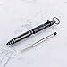 SMOOTHERPRO Heavy Duty Stainless Steel Bolt Action Pen for Tremor Parkinson Arthritic Hands Office EDC Pocket Signature Decent PVD Color Black (BSS257)