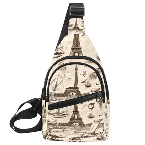 Sac à dos rétro City of Paris idéal pour vos séances de course à pied et randonnées urbaines