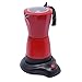 Produktbild Begoniape 300ML 480W Espressokocher, Elektrischer Espresso-Kocher für 6 Espressotassen, Espressotassen Espressomaschine mit Basis, Anti-Tropf Düse Mokka Töpfe Rot