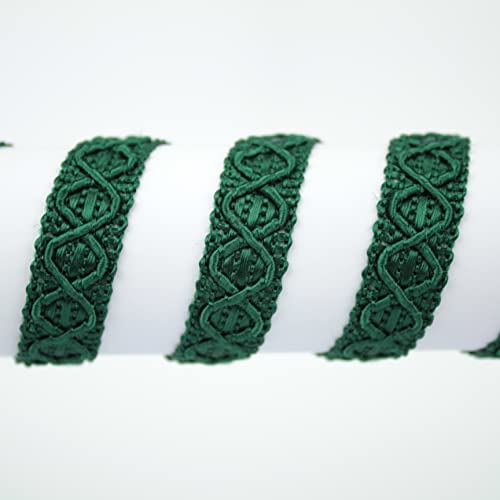 PASAMANERÍA TRADICIONAL GALÓN DUERO DE RAYÓN, ANCHO 12mm (VERDE BOTELLA, 5)