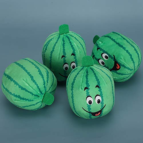 Set de 4 Juguetes de Peluche para Mascotas Sandía miniatura 3