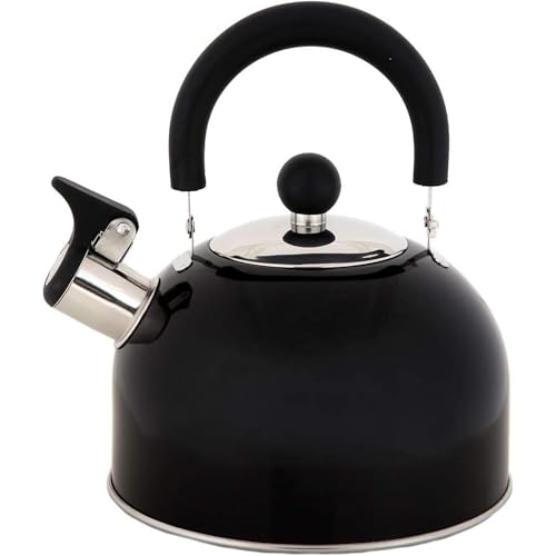 Lily's Home 2 Quart Stainless Steel Whistling Tea...