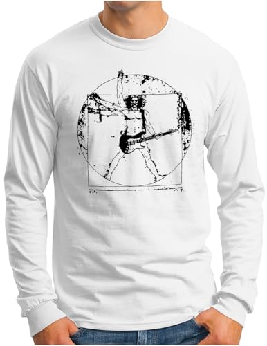 T-shirt rock à manches longues OM3 Da Vinci pour concerts et sorties