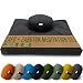 BLACK Round Zafu + Zabuton Meditation Cushion Set - 100% Cotton - Organic Buckwheat Fill - Made in USA