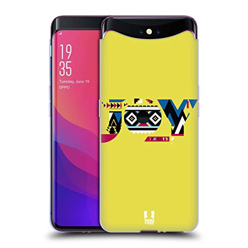 Head Hülle Designs Freude Aztechische Worte Aus Der Bibel Soft Gel Handyhülle Hülle kompatibel mit Oppo Find X