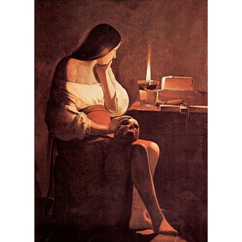 Impression sur toile Marie-Madeleine par La Tour pour salon et bureau élégant