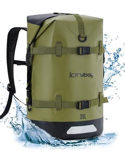 IDRYBAG Dry Bags Waterproof Backpack for Travel Waterproof Bags for Boating Swimming Travel Floating Paddle Boarding Submersible 35L/55L/85L