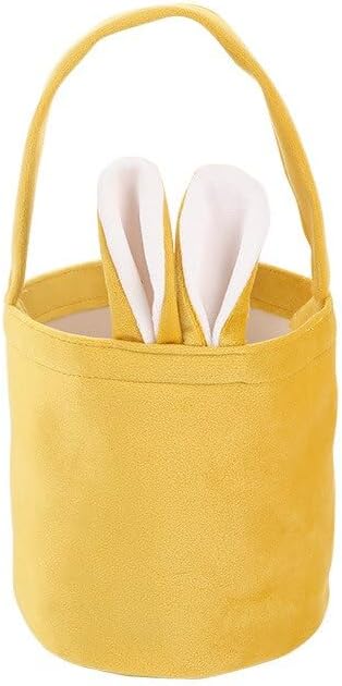 Gift Bags 5/20Pcs Easter Favor Cartoon Tote Bag Rabbit Ears Basket Candy Bag Kids Gift Tote Bag Happy Birthday Party Favor Bag (Color : A, Size : 5PCS_13X14.5CM)