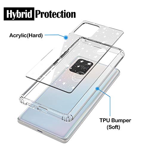 Ranz Galaxy S10 Lite Case, A91 Case, Anti-Scratch Shockproof Series Clear Hard Pc+ Tpu Bumper Protective Cover Case For Samsung Galaxy S10 Lite (2020) - Universe #TOP2