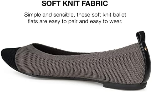 Journee Collection Womens Veata Tru Comfort Foam Slip On Pointed Toe Ballet Flats Grey 7.5 Medium Womens US | Image 2