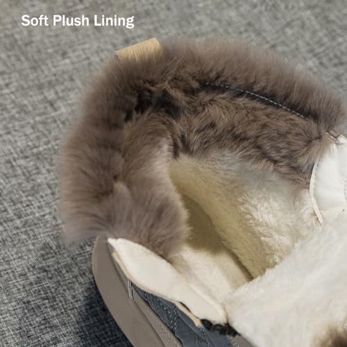 Calzado Bolovo para Mujer, Calzados Bolovo Soft, Botas Nordicas Bolovo, Orthopedic Ankle Booties with Front Zipper, Comfortable, Warm, Waterproof, Anti-Slip Winter Snow Booties4