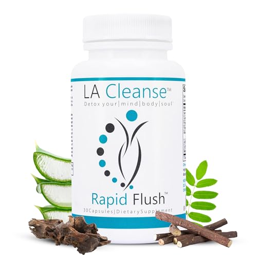 15 Day Cleanse and Detox - Rapid Flush 15 Day Gut Cleanse for Detox, Colon Cleanse, Colon Broom Gut Support - Enhance Digestion with Cascara Sagrada, Senna Leaf, Psyllium Husk - Capsules 30 Count