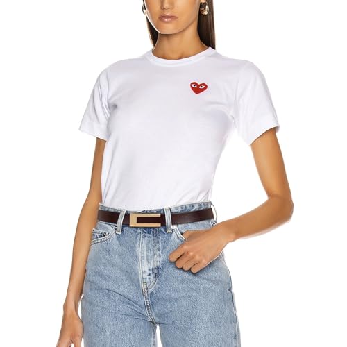 Image of Women's Fashion Classic Metal Buckle Leather Belt with Jeans Dress