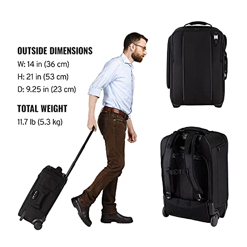 Maleta rodante Tenba Roadie Carry-on 21 para cámaras miniatura 2