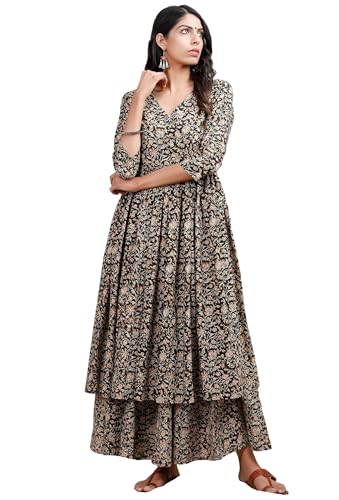 Ensemble ethnique pour femme GoSriKi en coton avec pantalon