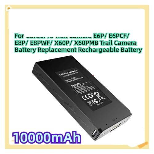 Batería recargable de repuesto 10000mAh compatible con GardePro E6P X60P 2