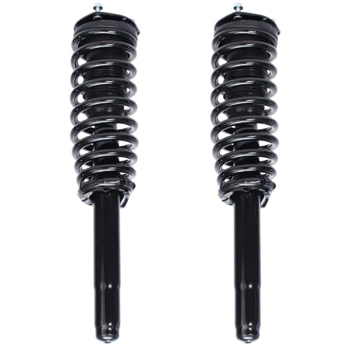 Image of Detroit Axle - Front Struts for V6 2010-2012 Ford Fusion Mercury Milan 2011 Lincoln MKZ Complete 2 with Coil Spring Replacement Quick Install Ready Shocks Assembly