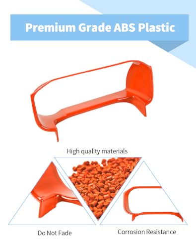 Image of Voodonala Center Console Dashboard Panel Cover Trim Compatible with Ford Bronco Accessories 2021 2022 2023 2024, Orange